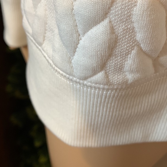 Joe Fresh plus size cream cableknit pullover sweatshirt top 1X new - Picture 5 of 11